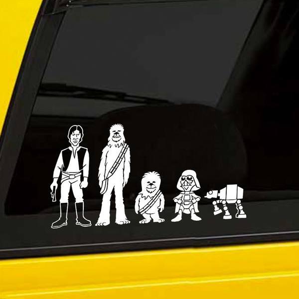 Adesivi per Auto e Moto: Pap&agrave; Chewbacca