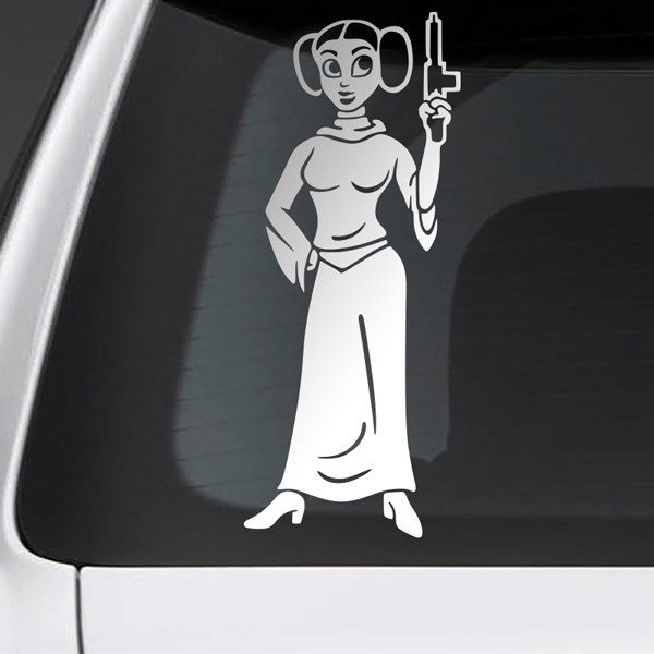 Adesivi per Auto e Moto: Madre Principessa Leia