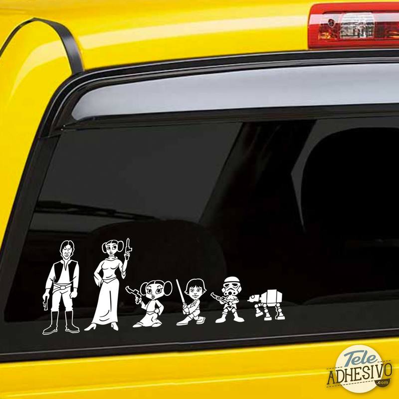 Adesivi per Auto e Moto: Bambino figlio Chewbacca