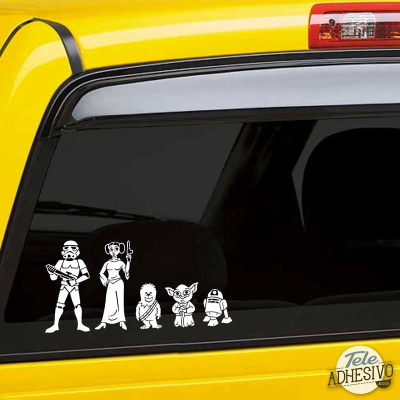 Adesivi per Auto e Moto: Bambino figlio Chewbacca