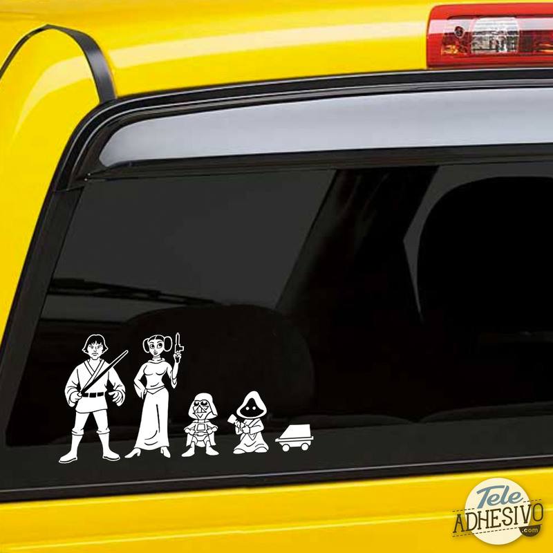 Adesivi per Auto e Moto: Bambino figlio Chewbacca