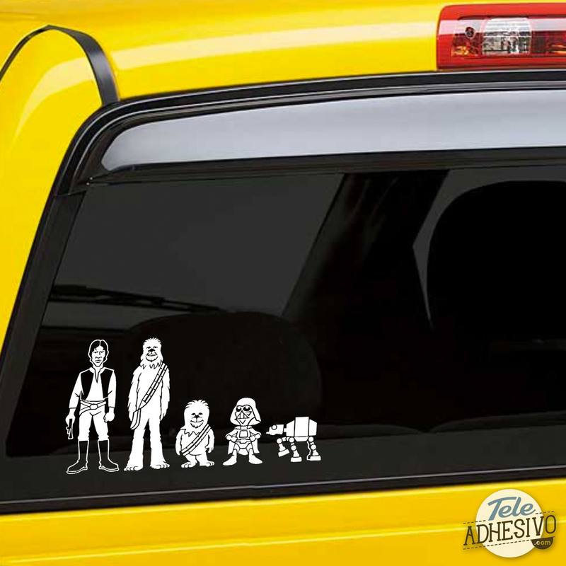 Adesivi per Auto e Moto: Bambino figlio Luke Skywalker