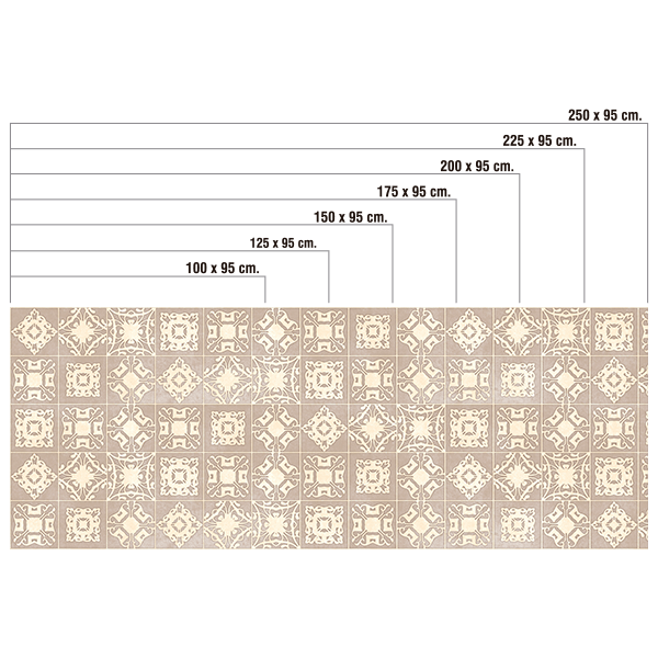 Adesivi Murali: Piastrelle in toni crema