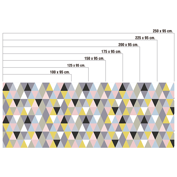 Adesivi Murali: Triangoli in toni tenui