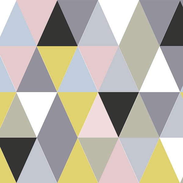 Adesivi Murali: Triangoli in toni tenui