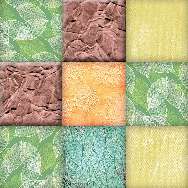 Adesivi Murali: Piastrelle con texture diverse