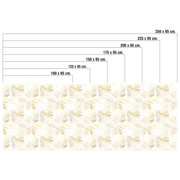 Adesivi Murali: Cubi in toni gialli