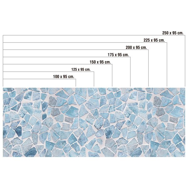 Adesivi Murali: Pietre blu