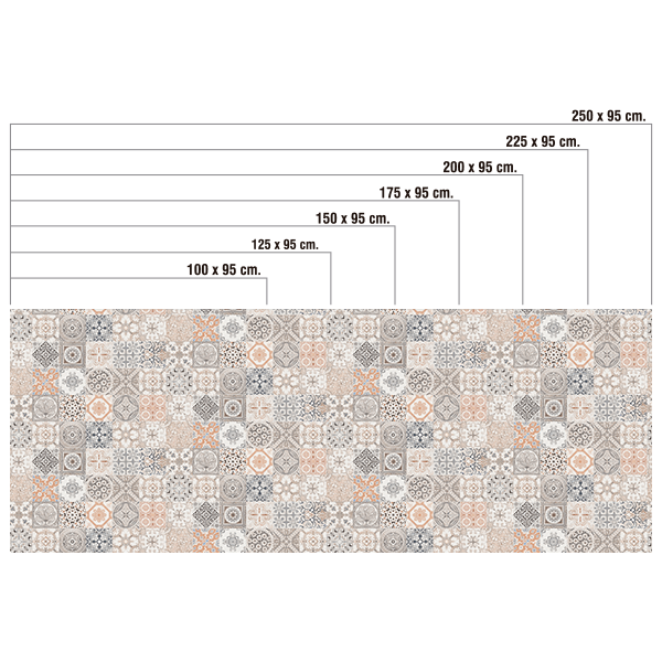 Adesivi Murali: Piastrelle con molti dettagli