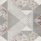 Adesivi Murali: Mosaico floreale 3