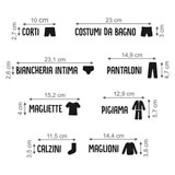 Adesivi Murali: Etichette di Abbigliamento 2