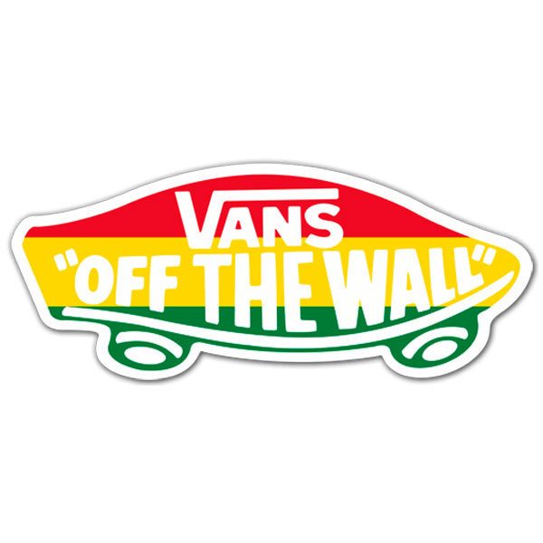 Adesivi per Auto e Moto: Vans off the wall Rastafari