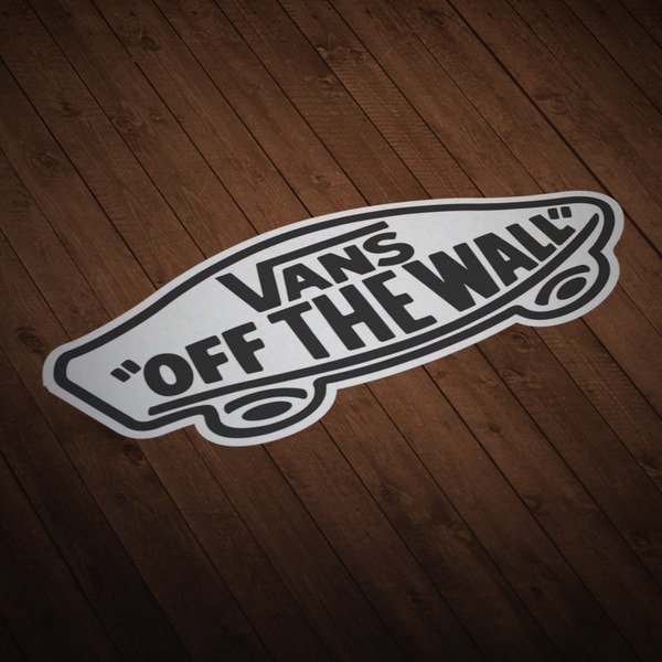 Adesivi per Auto e Moto: Vans off the wall bianco