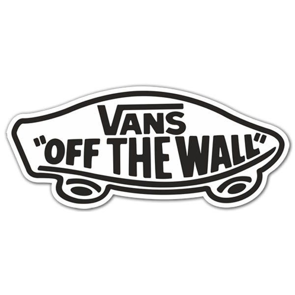 Adesivi per Auto e Moto: Vans off the wall bianco