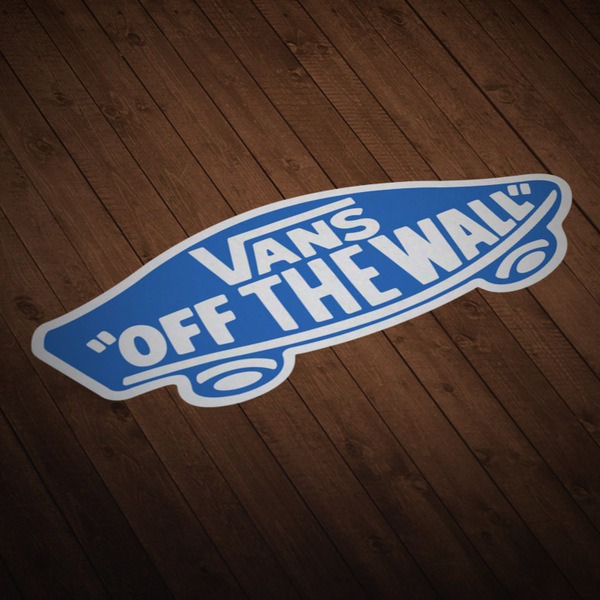 Adesivi per Auto e Moto: Vans off the wall blu