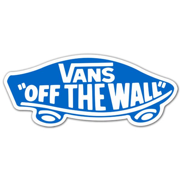 Adesivi per Auto e Moto: Vans off the wall blu