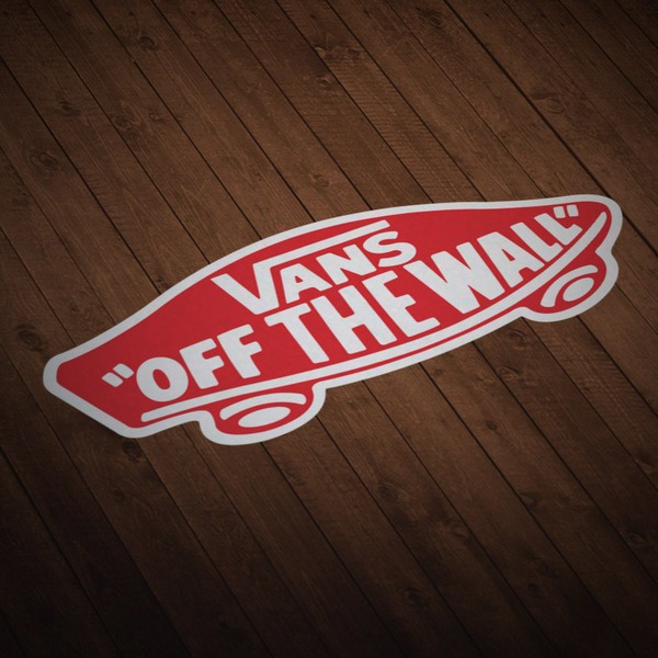 Adesivi per Auto e Moto: Vans off the wall rosso