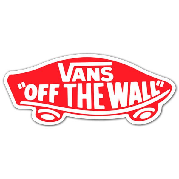 Adesivi per Auto e Moto: Vans off the wall rosso