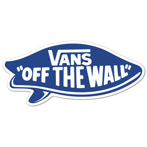 Adesivi per Auto e Moto: Vans off the wall blu surf