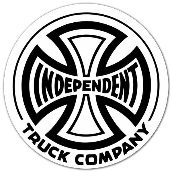 Adesivi per Auto e Moto: Independent Truck Company bianco