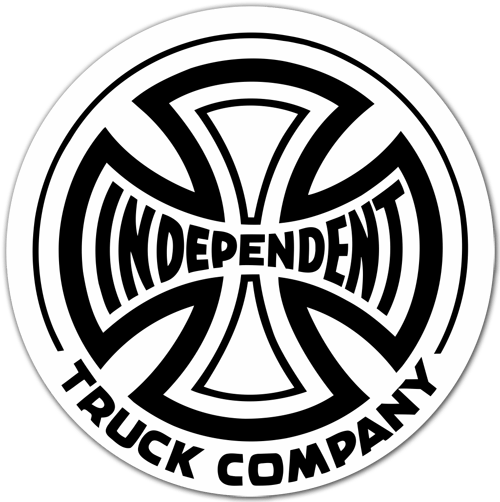 Adesivi per Auto e Moto: Independent Truck Company bianco