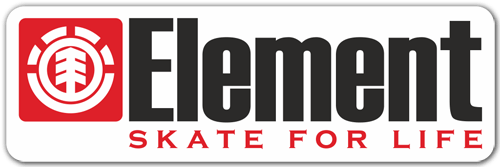 Adesivi per Auto e Moto: Element skate for life
