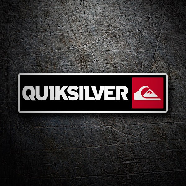 Adesivi per Auto e Moto: Quiksilver  Rosso e Nero