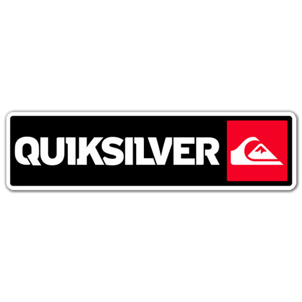 Adesivi per Auto e Moto: Quiksilver  Rosso e Nero