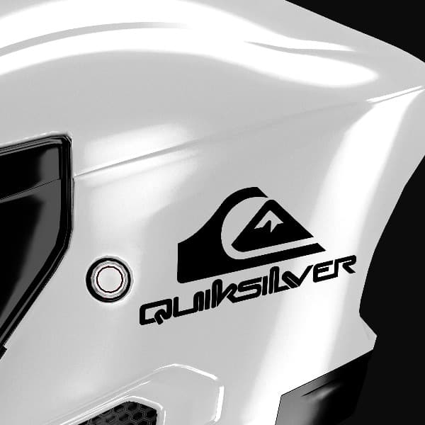Adesivi per Auto e Moto: Logo Quiksilver con testo