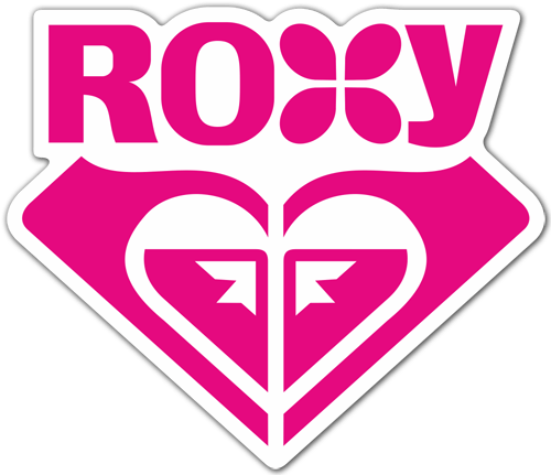 Adesivi per Auto e Moto: Roxy rosa