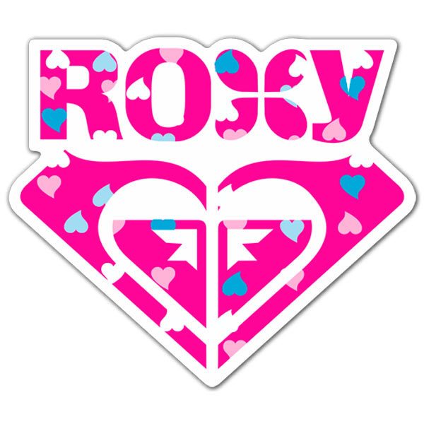 Adesivi per Auto e Moto: Cuori Roxy