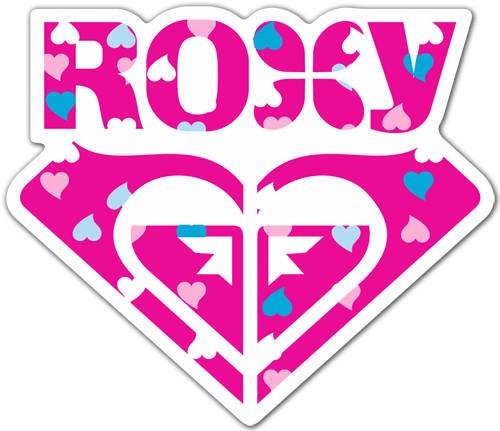 Adesivi per Auto e Moto: Cuori Roxy