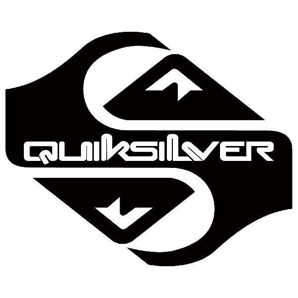 Adesivi per Auto e Moto: Quiksilver doppio logo