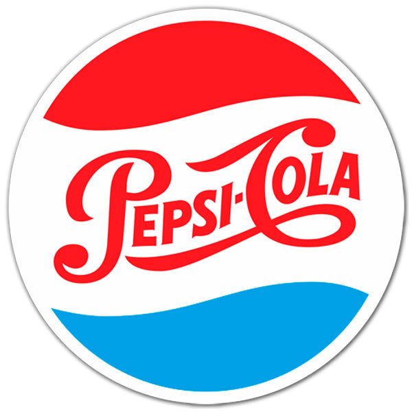 Adesivi per Auto e Moto: Pepsi Cola Logo 1950