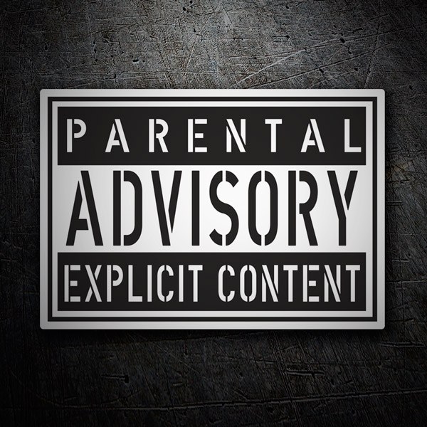 Adesivi per Auto e Moto: Parental Advisory Explicit Content 1