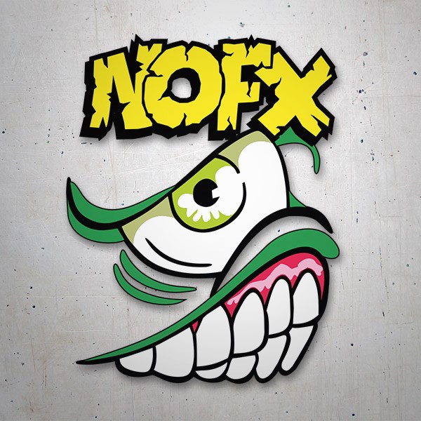 Adesivi per Auto e Moto: Logo Punk Sorridente NOFX
