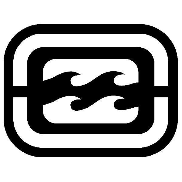 Adesivi per Auto e Moto: Billabong logo invertito