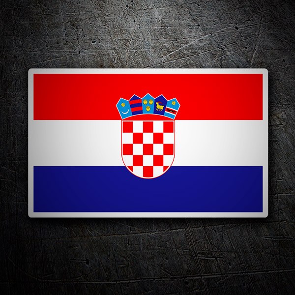 Adesivi per Auto e Moto: Bandiera della Croazia