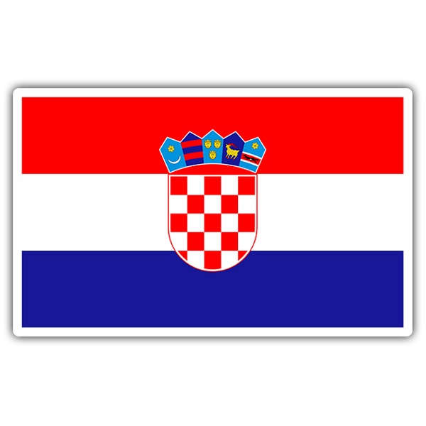Adesivi per Auto e Moto: Bandiera della Croazia