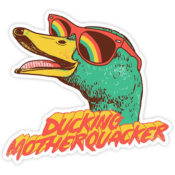 Adesivi per Auto e Moto: Ducking motherquacker