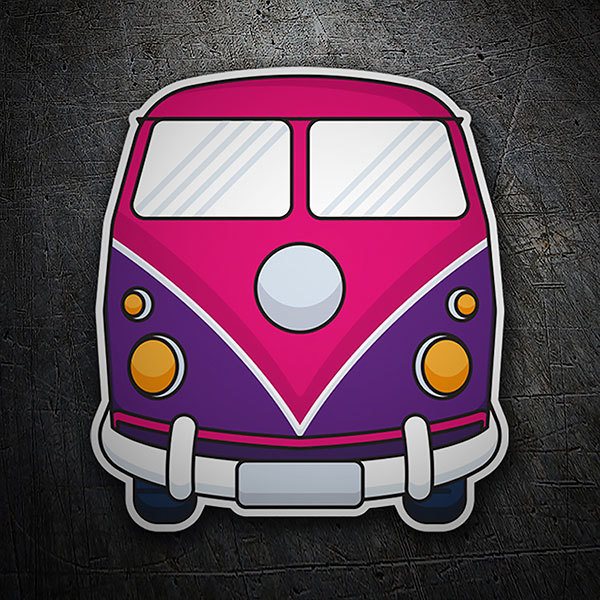 Adesivi per Auto e Moto: Furgone Hippie