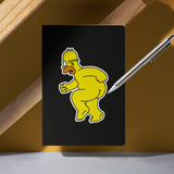 Adesivi per Auto e Moto: Homer Simpson corre nudo 6