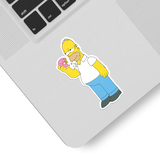 Adesivi per Auto e Moto: Homer Simpson che mangia le ciambelle 3