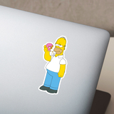 Adesivi per Auto e Moto: Homer Simpson che mangia le ciambelle 4