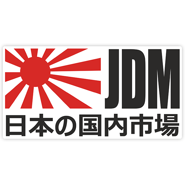 Adesivi per Auto e Moto: JDM Sole Nascente Giapponese