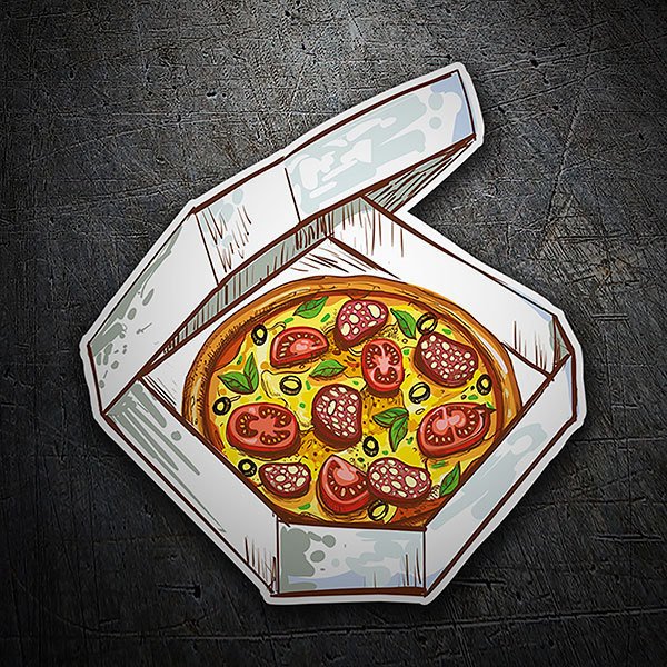 Adesivi per Auto e Moto: Pizza da portare via