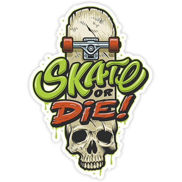 Adesivi per Auto e Moto: Skate or die