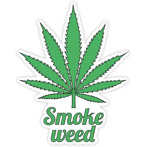 Adesivi per Auto e Moto: Smoke Weed