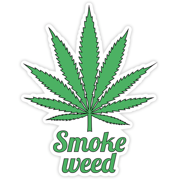 Adesivi per Auto e Moto: Smoke Weed