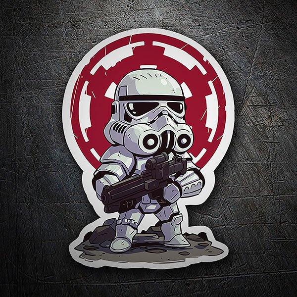 Adesivi per Auto e Moto: Stormtrooper cartoon